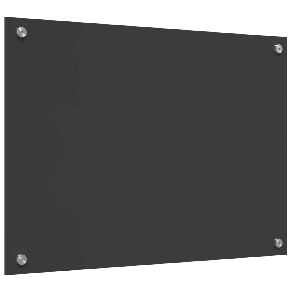 Schienale Cucina Grigio Scuro 70x50x0,6 cm Vetro Temperato