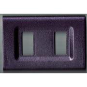 Trade Shop - Placchette Placche In Abs Serie Magic Elite Bticino Compatibili Color Copriprese - Viola Metallizzato -3 Fori     -