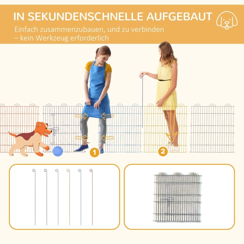 Barriera estensibile a forbice modulare in metallo con porta e chiusura sicura colorato Ø120 × 60H cm