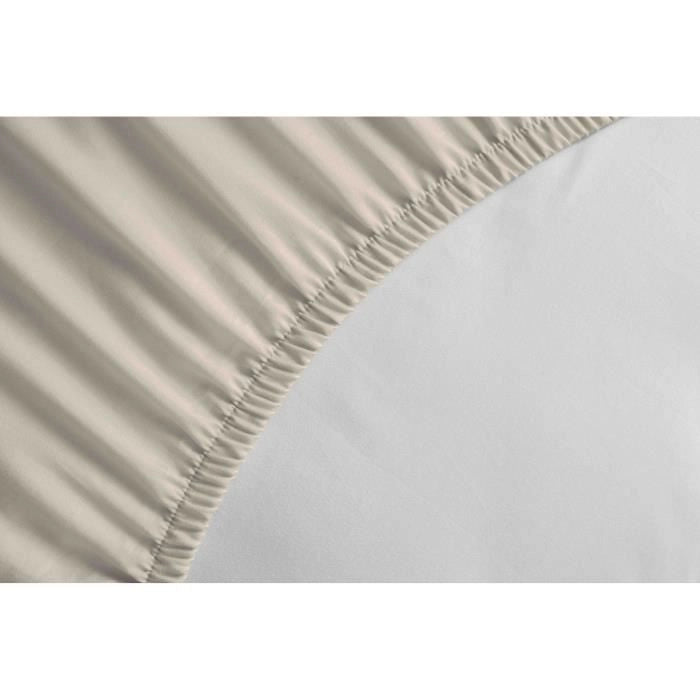 Lenzuolo sotto con angoli - 100% cotone - 90 x 190 + Cappello 30 cm - LOVELY HOME