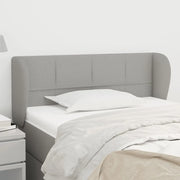 Testiera ad Orecchio-Testata con Orecchie Grigio Chiaro 83x23x78/88 cm in Tessuto 863723