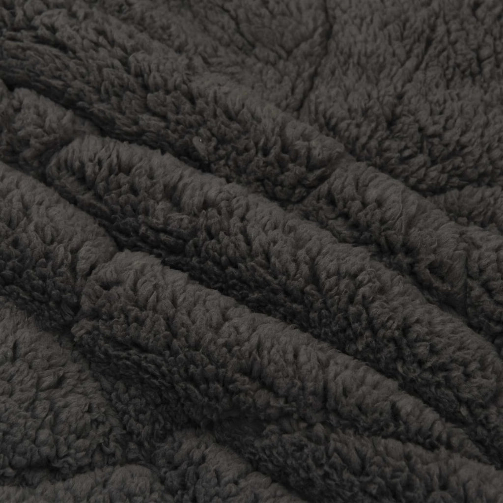 Piumone | Duvet Estivo Antracite 140 x 220 cm Microfibra e Fleece Teddy