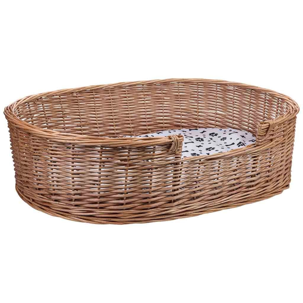 Cuccia in vimini per animali 100x76x18/25h cm
