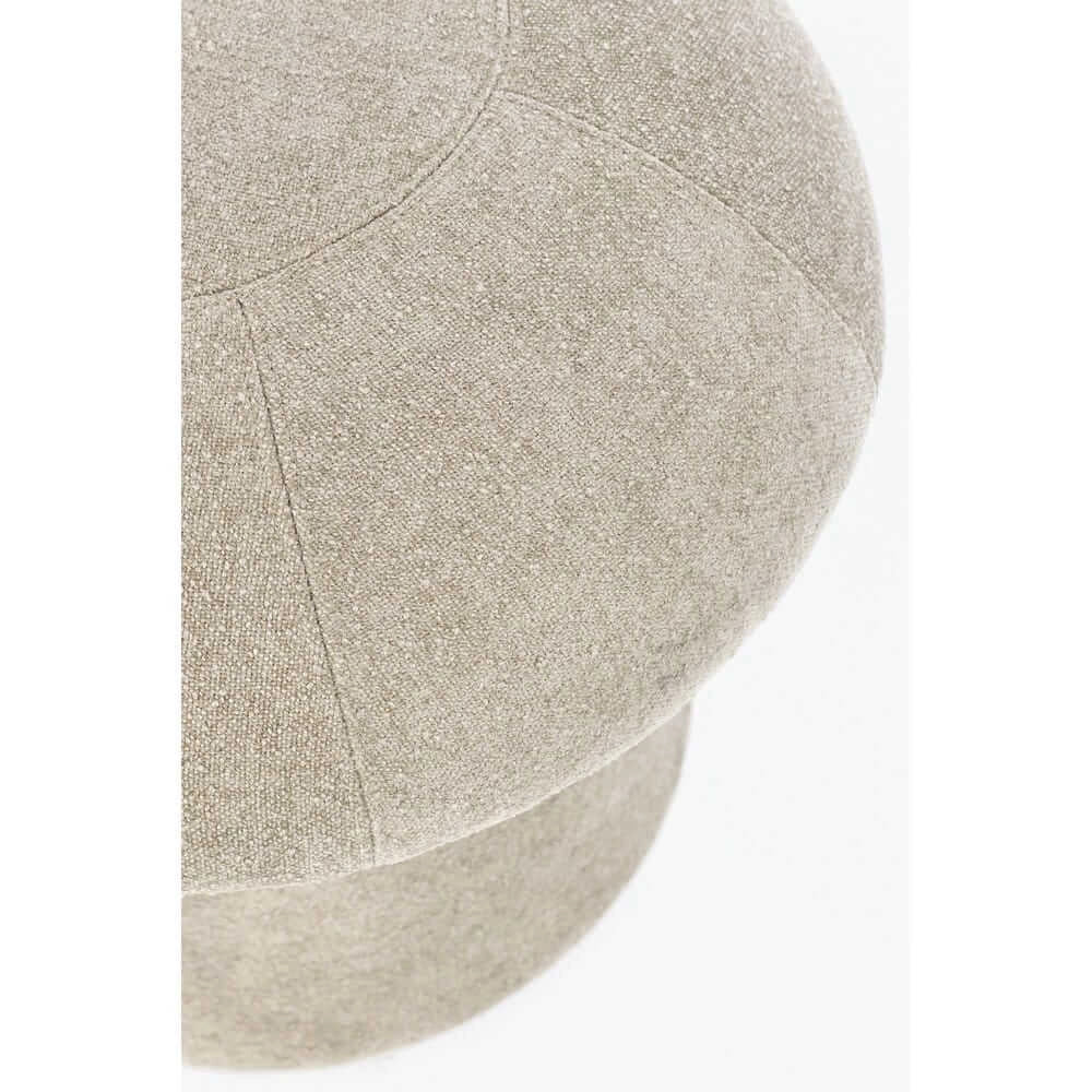 Pouf a Fungo in Tessuto Ciniglia Design Moderno - CELINE