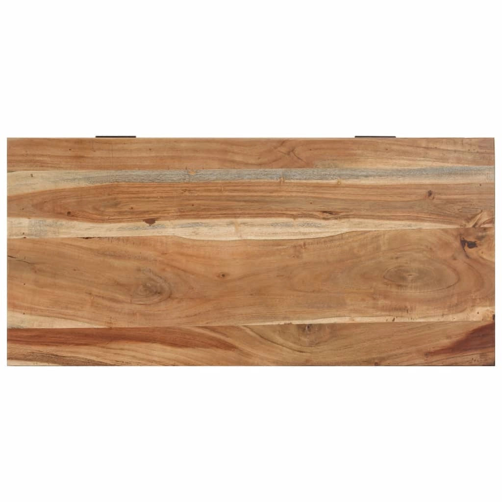 Panca portascarpe 85 x 40 x 45 cm in legno massello di acacia 02_0010916