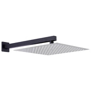 Braccio di Supporto Doccia Quadrato Acciaio 201 Nero 40 cm CFW2161973