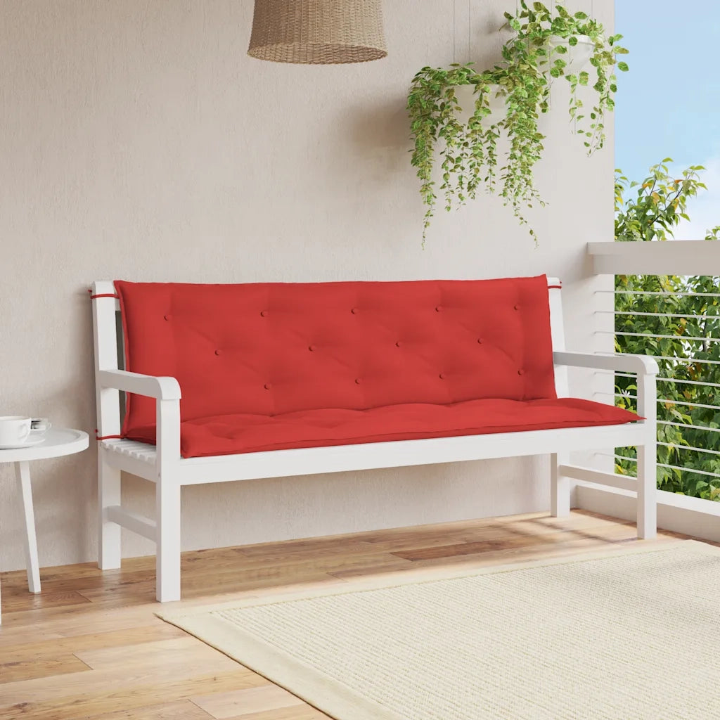 Cuscino per Panca Rosso 150x(50+50)x7cm in Tessuto Oxford