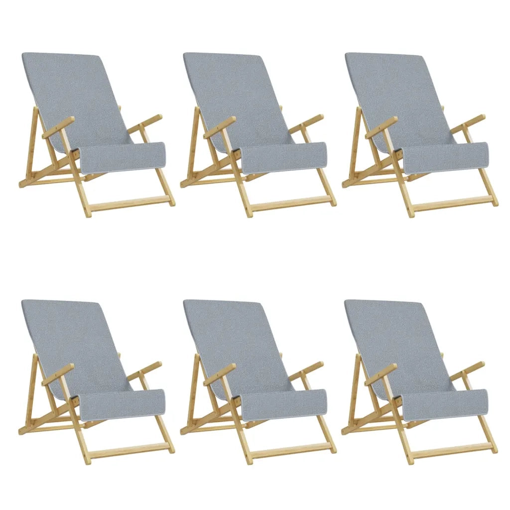 Asciugamani da Spiaggia 6 pz Grigi 60x135 cm Tessuto 400 GSM CFW2336991