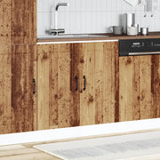 Pensile da cucina | Mobile Base Lavello Lucca Legno Antico in Legno Multistrato