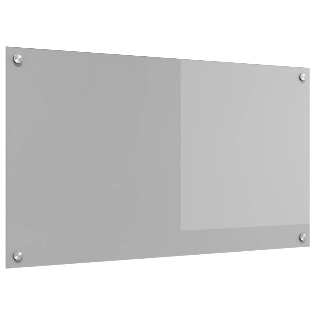 Cucina Backsplash Grigio chiaro 90x50x0.6 cm Vetro temperato