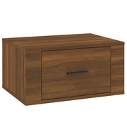 Comodino | Armadio da Notte | Mobiletto da notte a Muro Rovere Marrone 50x36x25 cm