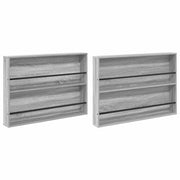 Scaffale per riviste 2 pz Grigio Sonoma 100 x 12 x 70 cm CFW6372920