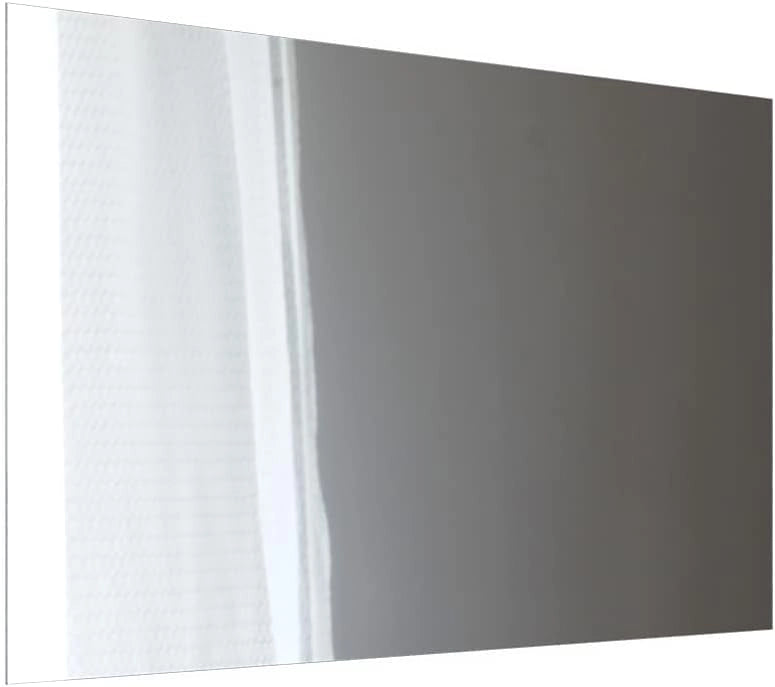 Specchio bagno Viola, Bianco, 80 x 65 cm, montabile a parete e compatibile con la collezione Viola