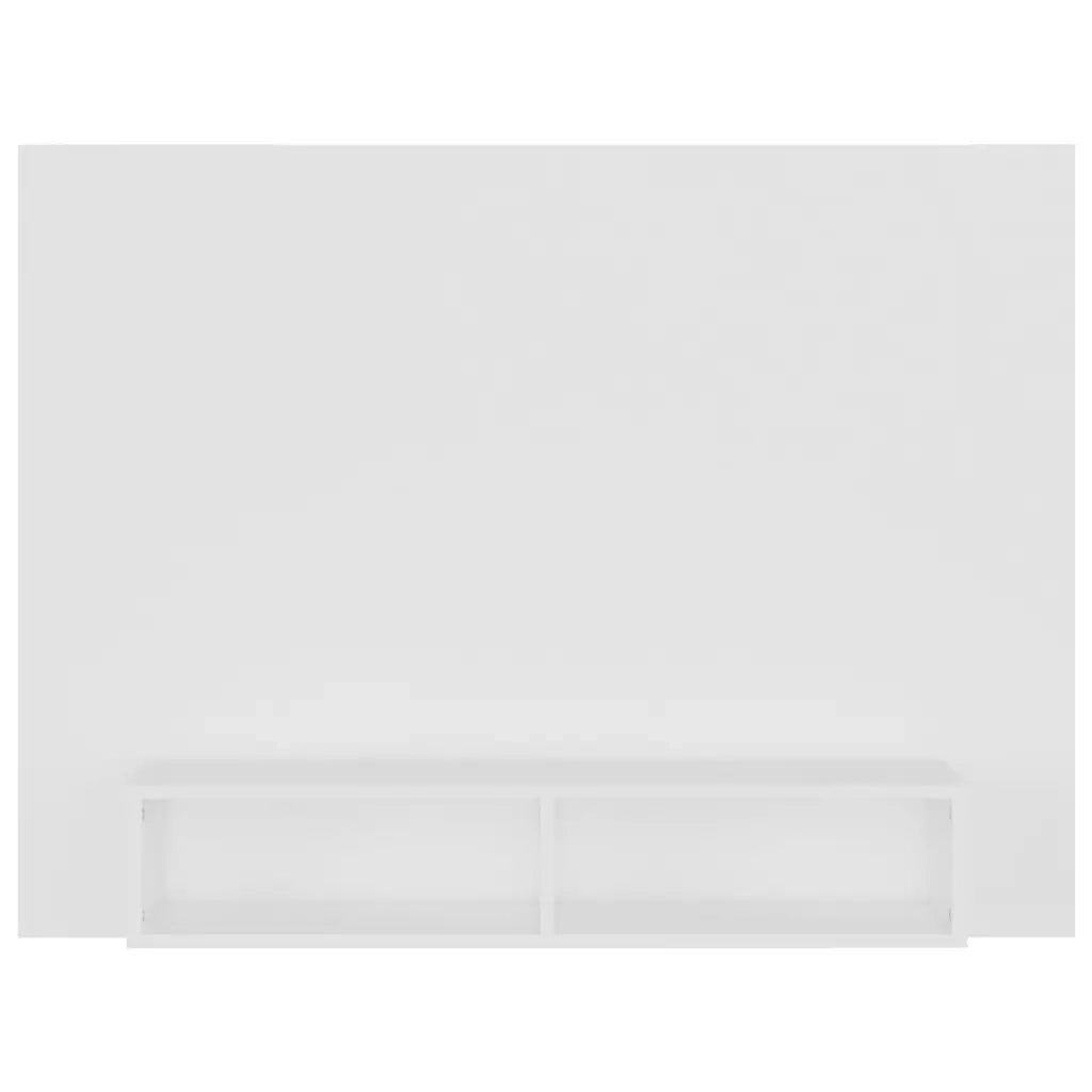 Mobile TV a Muro Bianco 120x23,5x90 cm in Legno Multistrato 808269