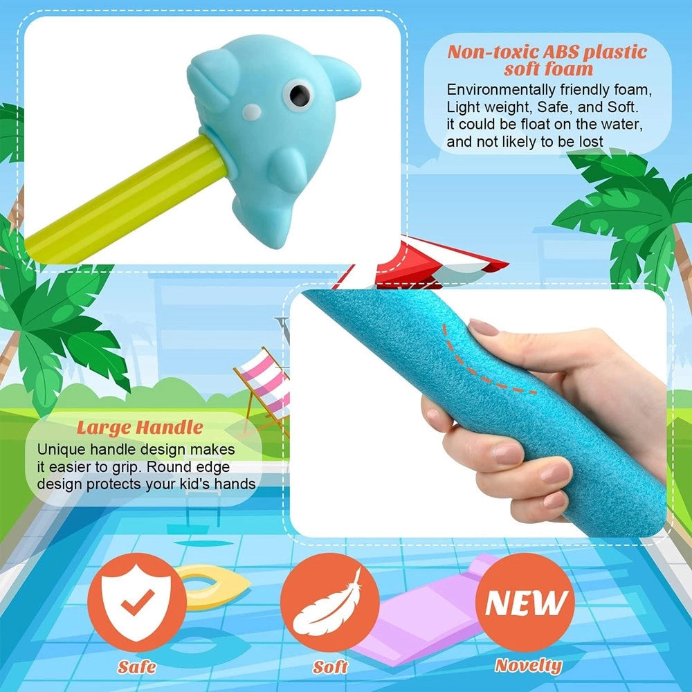 Trade Shop - Tubo Pistola Spara Acqua 30x5cm Schiuma Con Pesciolino Giocattolo Per Bambini 6559072 -