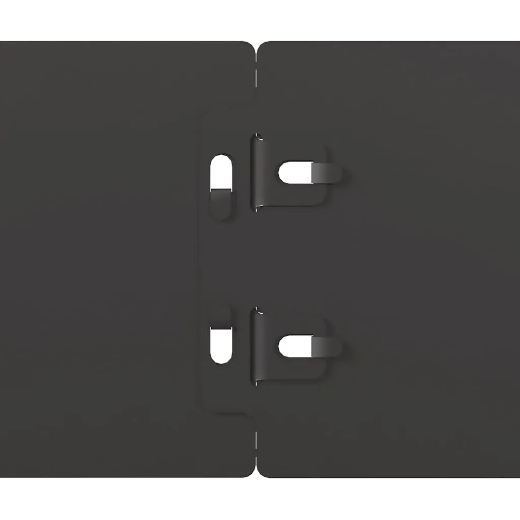 Bordure per Prato 50 pz Nere Acciaio Laminato a Freddo