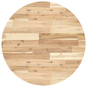 Piano Tavolo | Superficie Tavolo | Piano Scrivania Rotondo ?70x4 cm in Legno Massello di Acacia