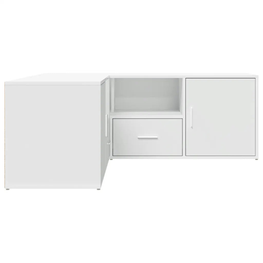 Mobile Angolare Bianco 200x40x45 cm in Truciolato CFW6086068