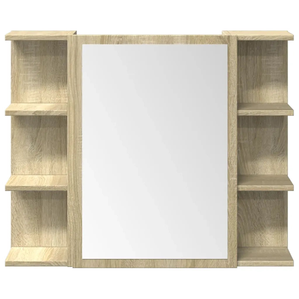 Set Mobili da Bagno 3 pz Rovere Sonoma in Legno Multistrato