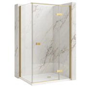 Cabina Doccia Rea Atlas 80x100 Brush Gold destra