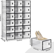 Cassettiere per Scarpe - 18 pezzi - Stivale con Chiusura a Maggi, Ripiegabile