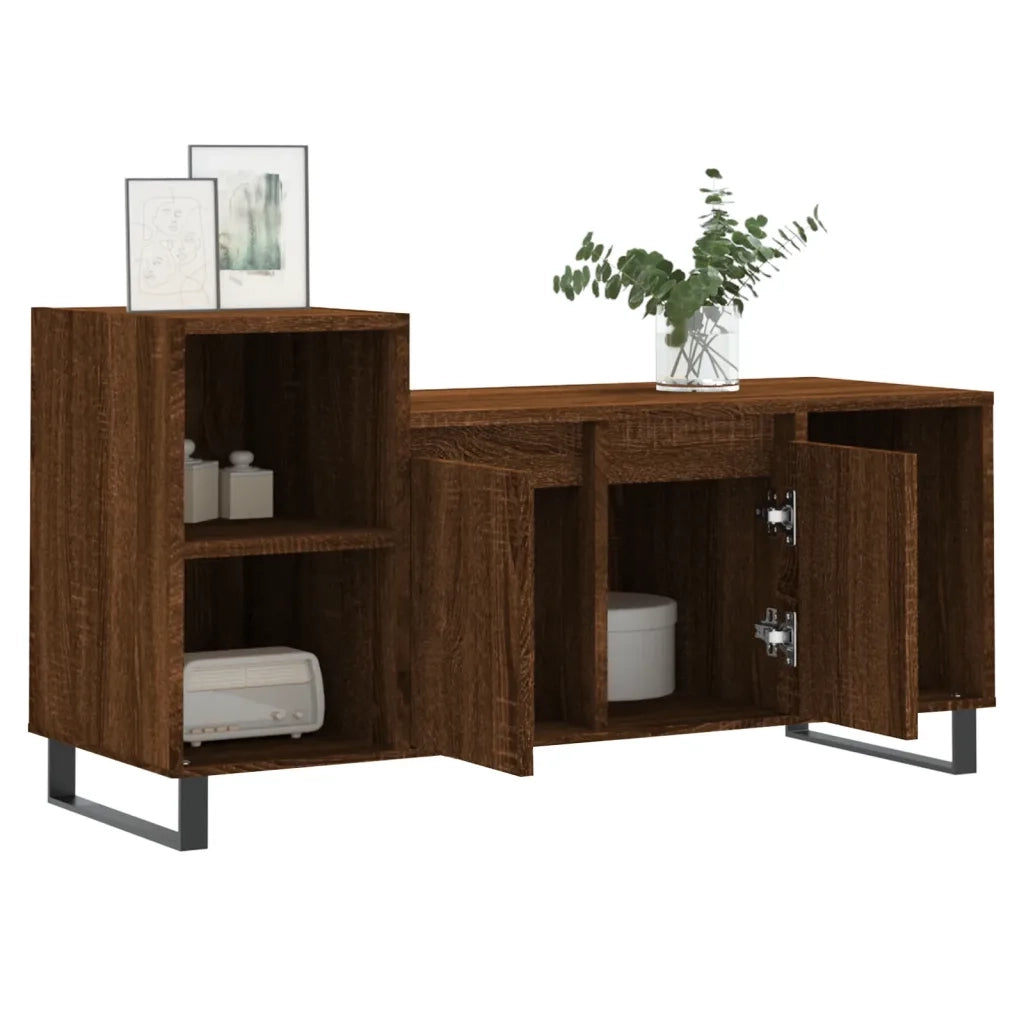 Mobile TV Rovere Marrone 100x35x55 cm in Legno Multistrato 831331