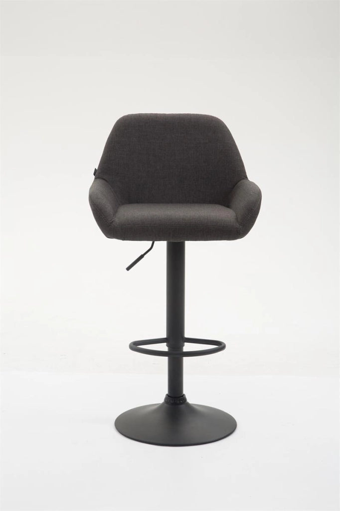 Sgabello Braga in tessuto grigio scuro,nero