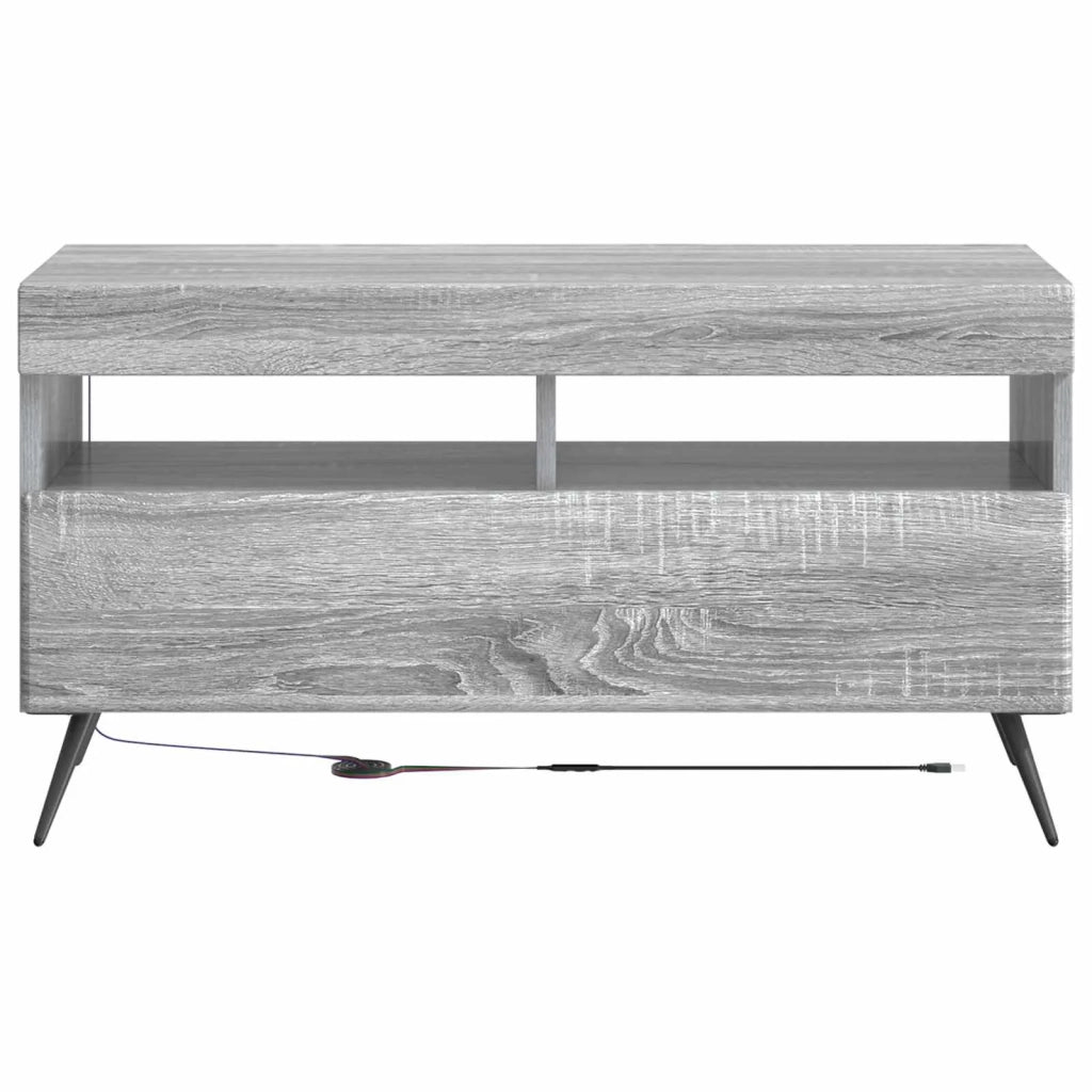 Mobile TV LED Sonoma grigio Legno ingegnerizzato 897661