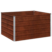 Letto rialzato da giardino Ruggine 100 x 80 x 55 cm cartone 8006391