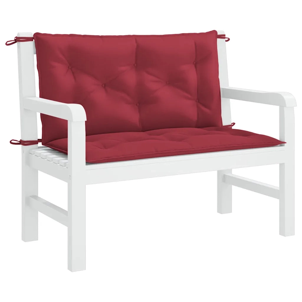 Cuscino per Panca Rosso Vino 100x(50+50)x7cm in Tessuto Oxford 315001