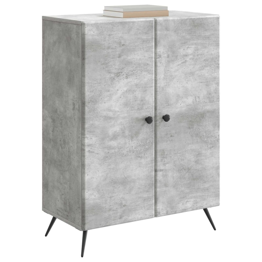 Credenza Grigio Cemento 66 x 34,5 x 90 cm Legno ingegnerizzato
