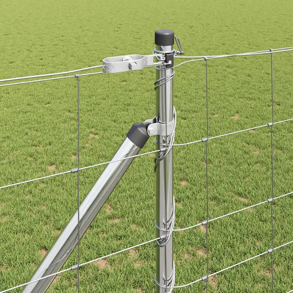 Palo della recinzione Zincato 50 x 1,2 m Acciaio