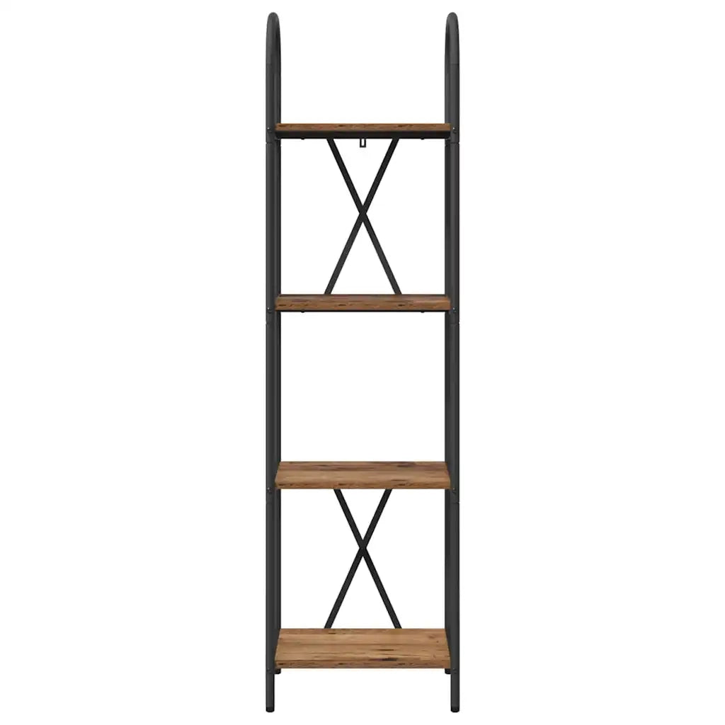 Libreria-Scaffale per Libri-Mobile di Stoccaggio Legno vecchio 40 x 30 x 146 cm Legno multistrato 381320