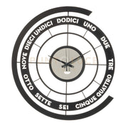 orologio skipper Nero e bianco marmo in Ferro 45x50cmh