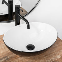 Lavabo Da Appoggio Rea Sofia White Black