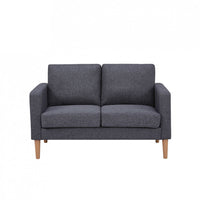 Divano 2 Posti Ramsey 137x73x82 h cm in Tessuto Grigio scuro