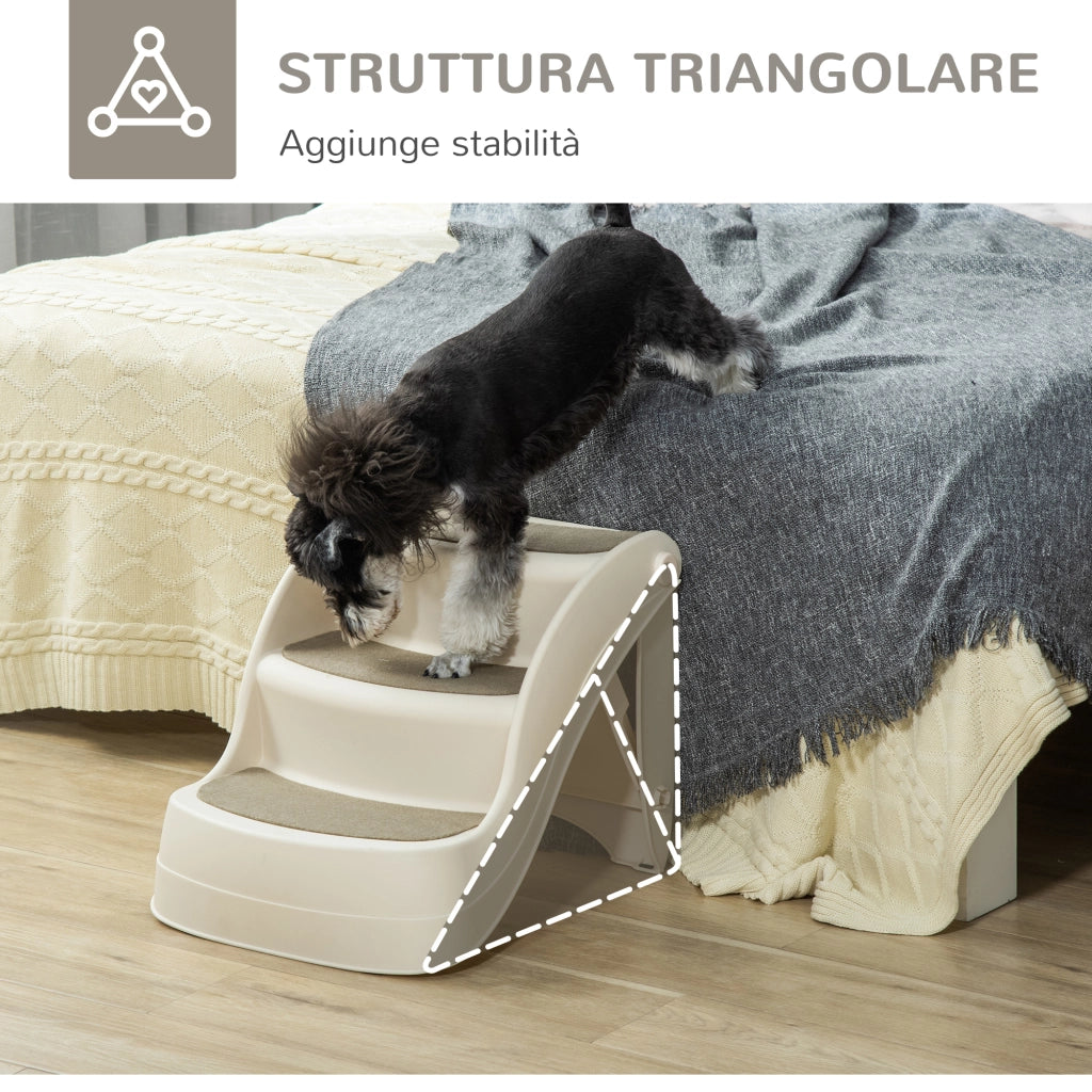 Scala per Cani e Gatti Pieghevole ¨C zephmum ¨C Beige 49x38x38 cm