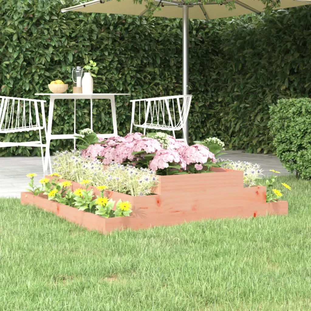 Fioriera 110x110x27 cm in Legno Massello di Douglas 823904