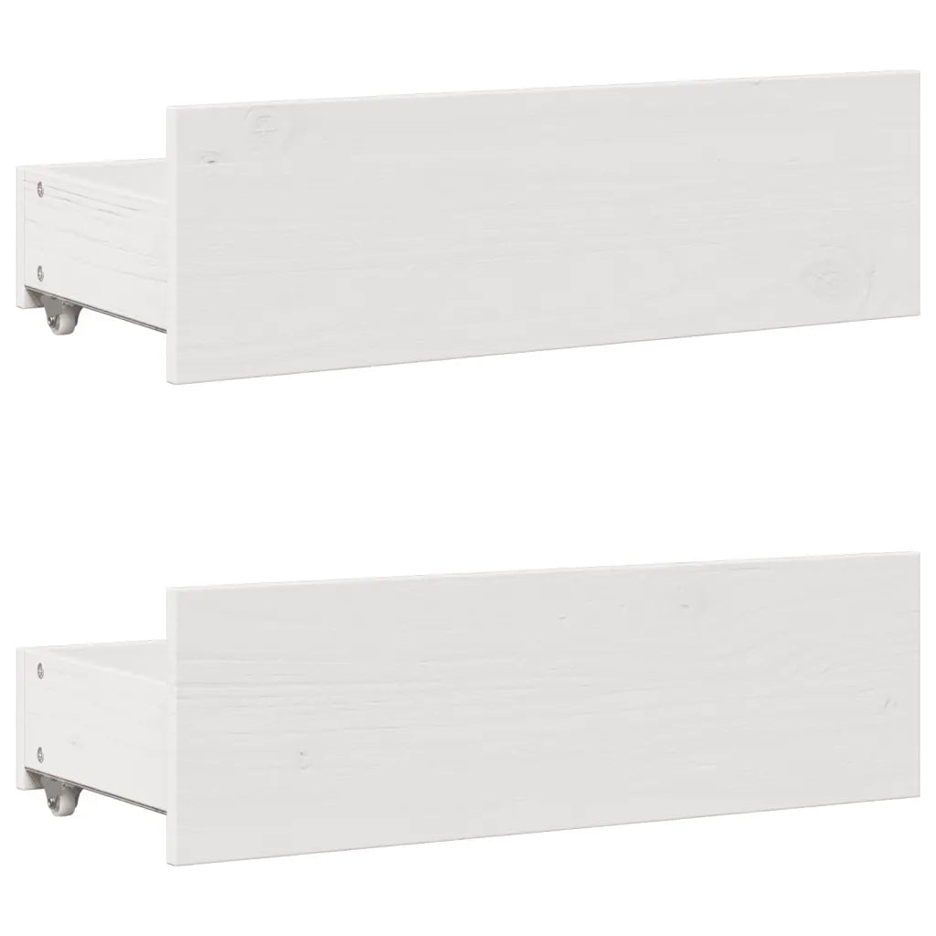 Giroletto senza Materasso con Cassetti Bianco 150x200 cm Pino 3308802