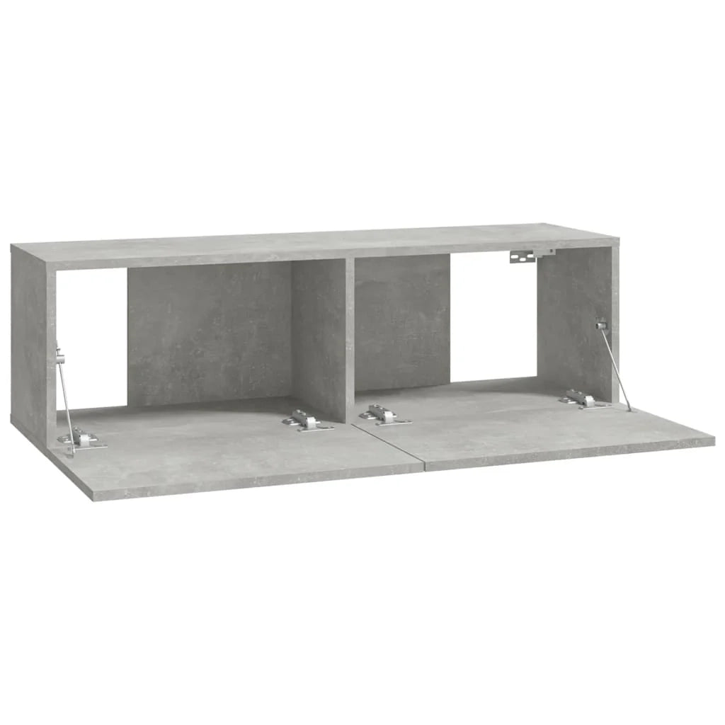 Mobile TV multimediale mensola TV credenza mobile TV sala da pranzo soggiorno camera da letto 2 pezzi 100 x 30 x 30 cm legno ingegnerizzato grigio 02_0028521