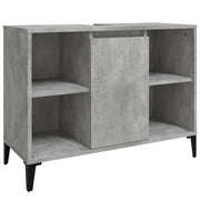 Mobile Lavabo | Armadio Lavabo Grigio Cemento 80x33x60 cm in Legno Multistrato