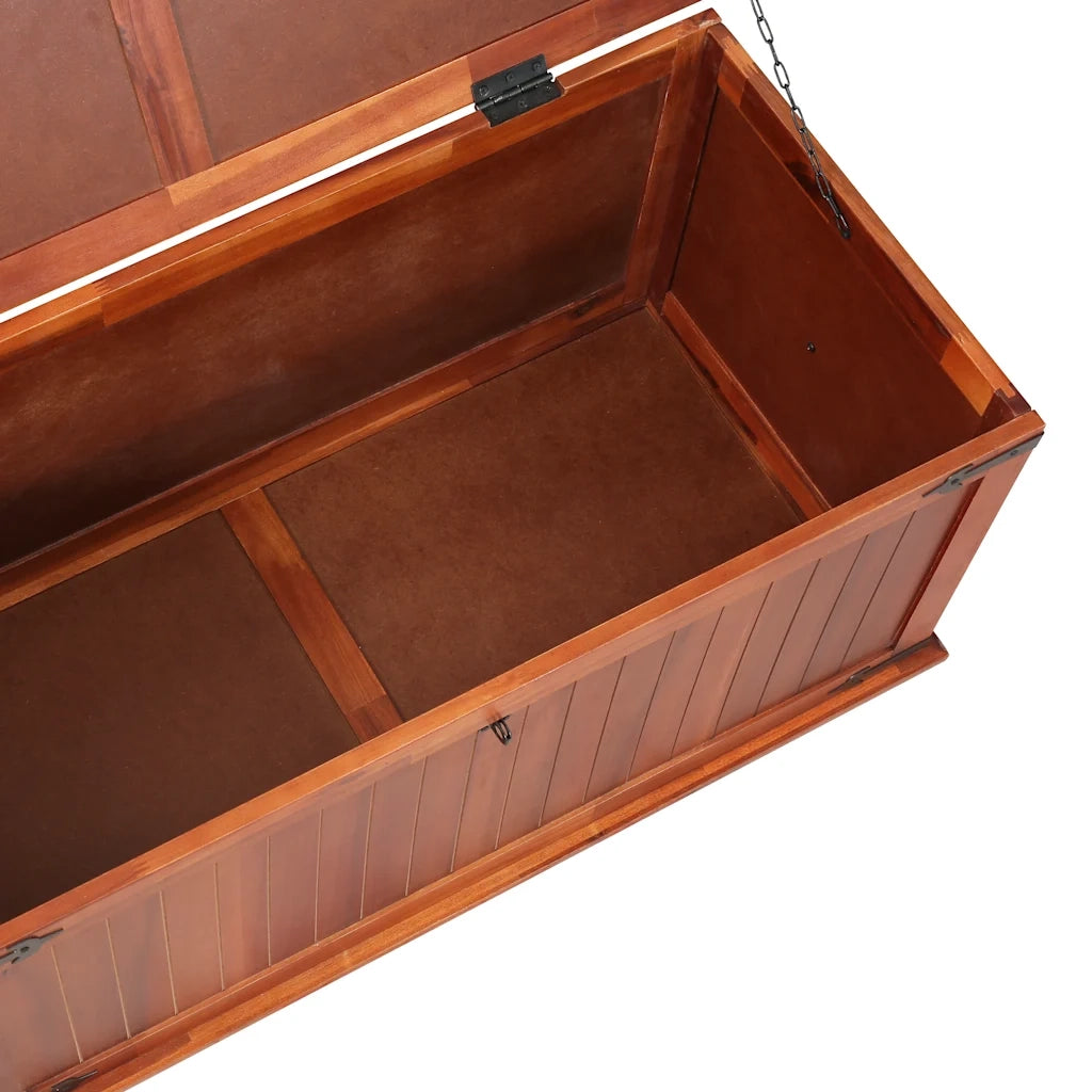 Cassapanca 79x34x32 cm in Legno Massello di Acacia cod mxl 49440