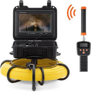 Camera di Inspezione Professionale - Endoscopio - 91,5m - Inc. Accessori e Monitor - Nero
