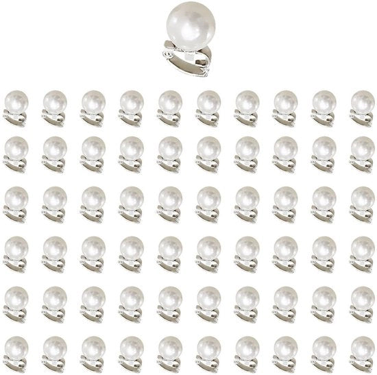 Accessori per capelli - Clip per capelli - Imitazione perle - 60 pezzi - Accessori per la sposa - Leggero - Struttura robusta - Spille per capelli