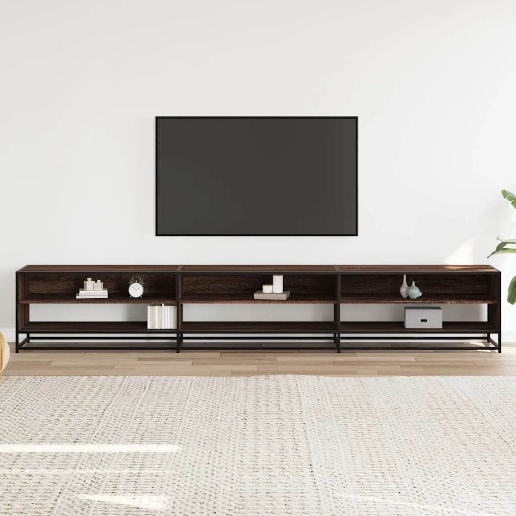 Mobile TV Rovere Marrone 270x40x46 cm in Truciolato 3300814