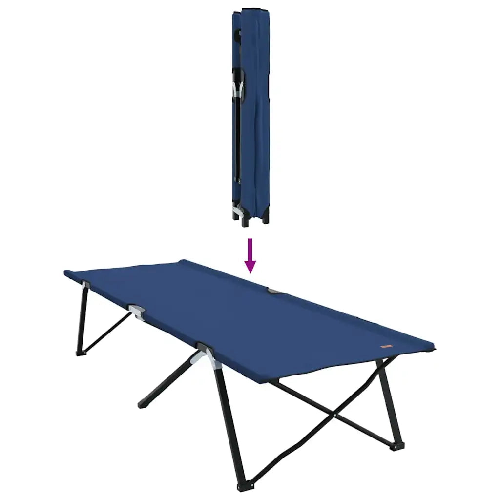 Letto da campeggio pieghevole Blu 206 x 76 x 74 cm CFW5844826