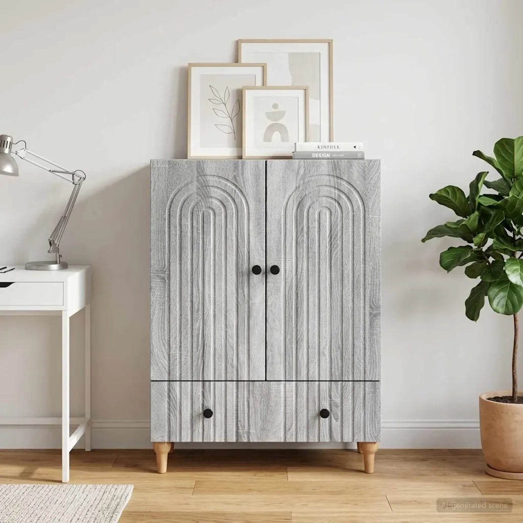 Credenza Grigio Sonoma 66 x 34,5 x 95 cm Legno ingegnerizzato 894211