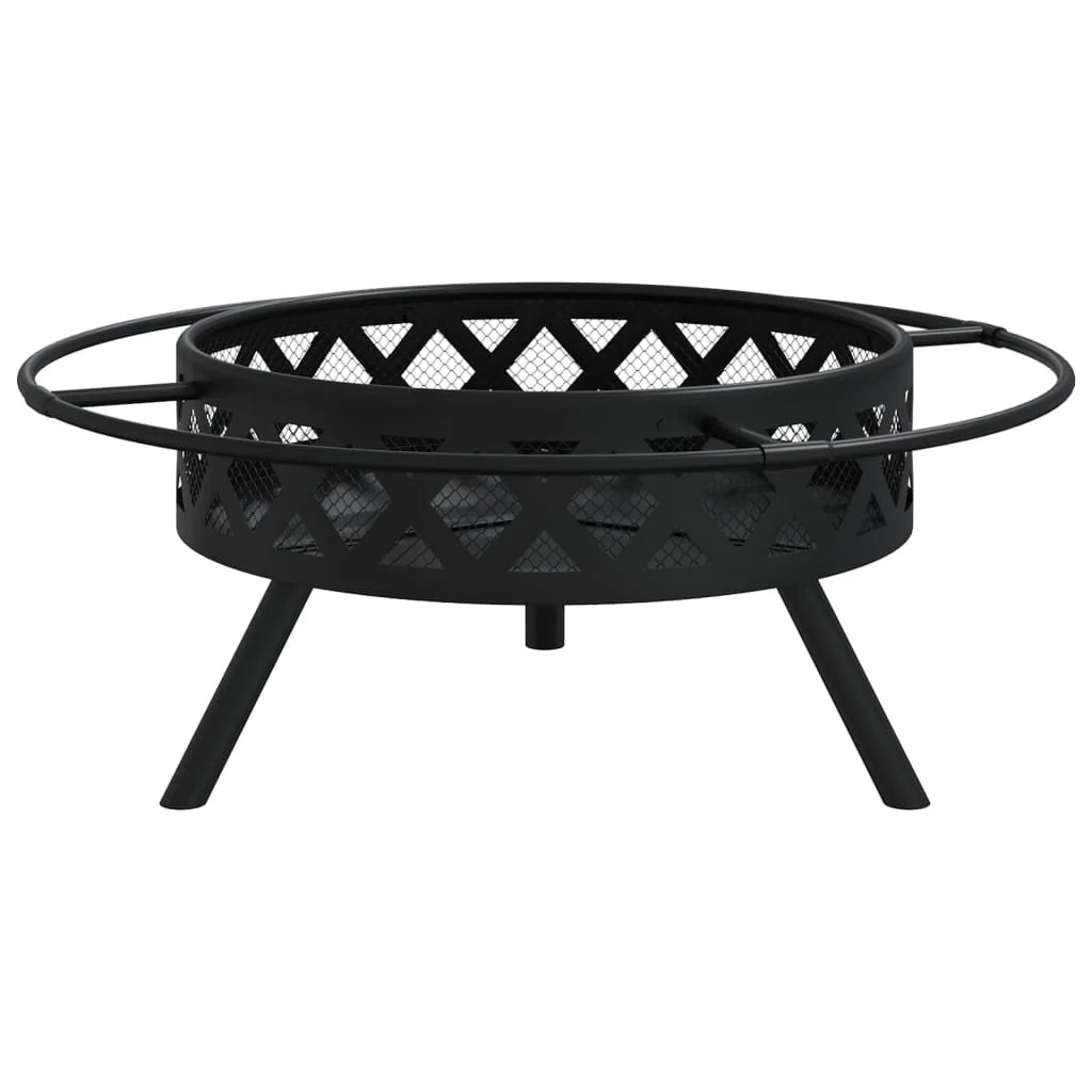 Braciere con attizzatoio 70 cm XXL acciaio 02_0006025