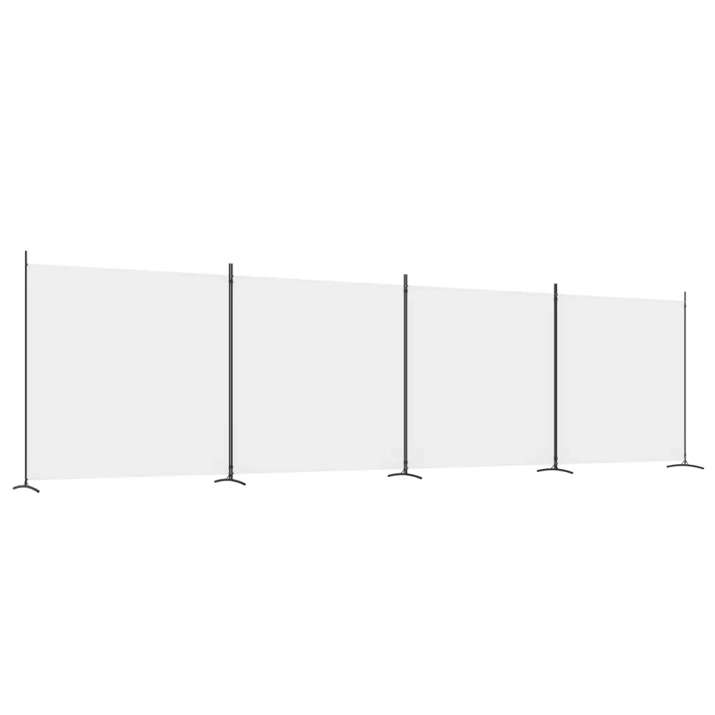 Divisorio a 4 Pannelli Bianco 698x180 cm Tessutocod mxl 97081