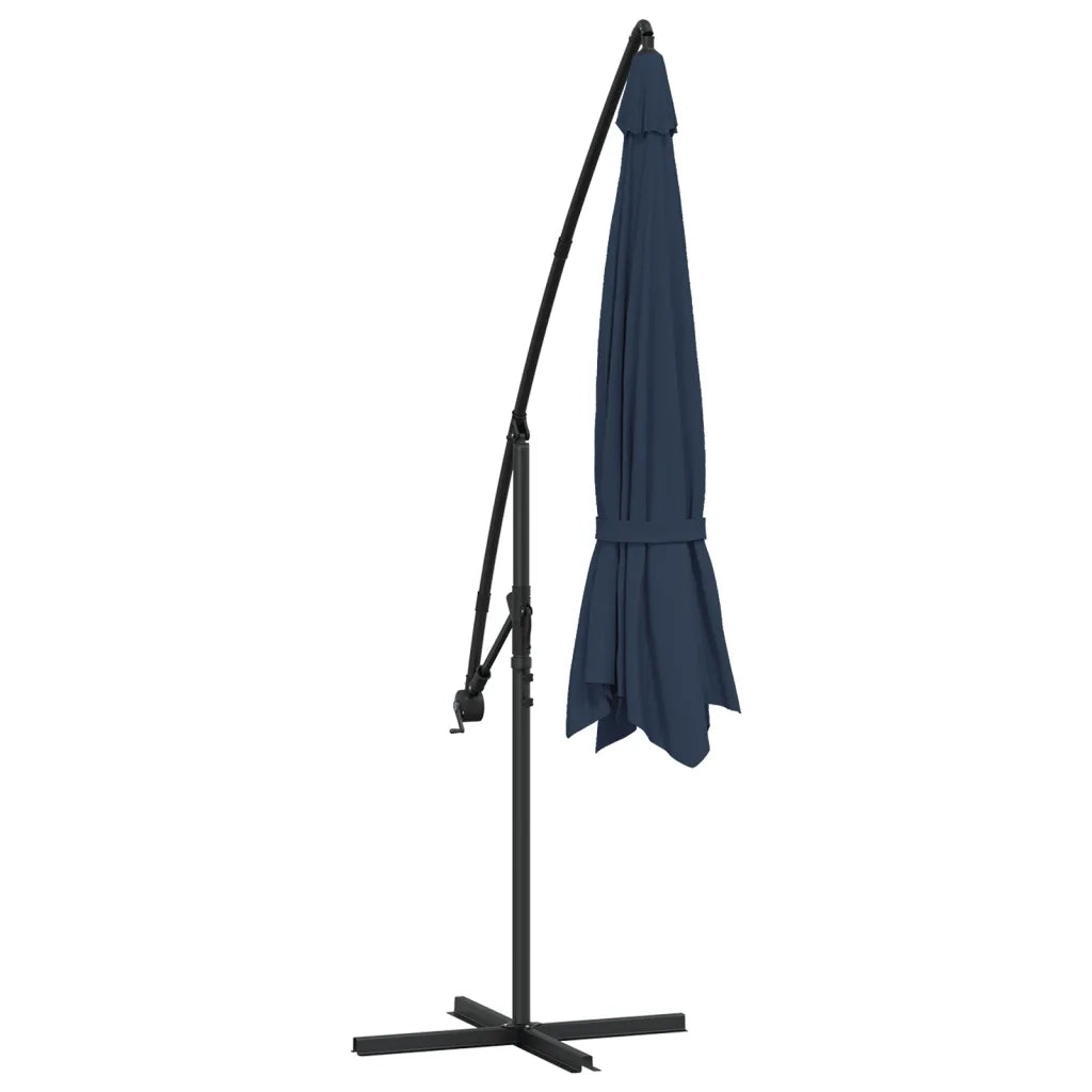 Ombrellone a Sbalzo da Giardino 3,5 m Blu